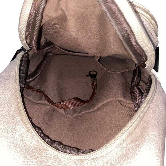 Miroeda Sling Backpack With Adjustable Strap & Multiple Zipper Compartments In B - Picture 8 of 11